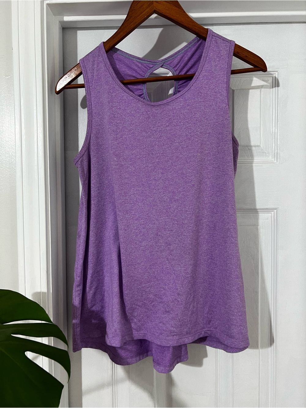 all in motion Purple Twist-Back Tank Top